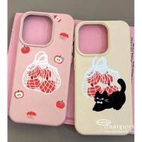 ราคา ibumpers เคสไอโฟน น่ารัก Apple Cat รูปแบบสําหรับ Iphone 16 15 14 13 12 11 Pro Max IP 7 8 Plus X XS XR Xs Max ซิลิคอนบางเฉียบนุ่มกันกระแทกหนังรูปแบบปกหลัง (40564782917)