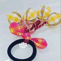 ราคา ยางรัดผมHandmade ผ้าฝ้าย ผ้าขาวม้าพรหมพิราม (2279097311)