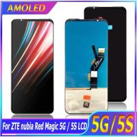 ราคา 6.65 '' ต้นฉบับสำหรับ ZTE nubia Red Magic 5S จอแสดงผล LCD หน้าจอสัมผัสเปลี่ยนเครื่องดิจิตอลสำหรับ ZTE nubia Red Magic 5G (28206681019)