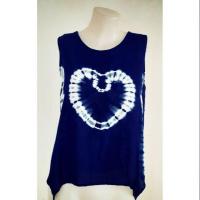 ราคา เสื้อมัดย้อมแขนกุด สีคราม (4423861860)