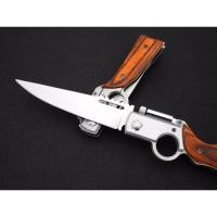 ราคา มีดพก มีดขนาดเล็ก ลายไม้ สีน้ำตาล knife-D44-BROWN (1102132600)
