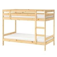 ราคา Ikea เตียงไม้สน2 ชั้น+ฟูก ขนาด 90*200 ซม️ ส่งต่อค่ะ (27880840808)