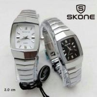 ราคา Skone แท้ >> กันน้ำ100% >> เครื่องญี่ปุ่น >> สายเหล็ก เงิน/รมดำ (300849)