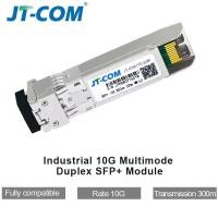 ราคา JT-COM Industrial SFP+ 10G SR | เครื่องรับส่งสัญญาณไฟเบอร์ LC Duplex 850nm 300 ม. เข้ากันได้กับ Cisco/Mikrotik (44115615746)