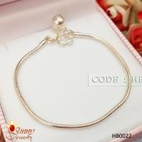 ราคา สร้อยข้อมือเงินแท้ 92.5% สำหรับเด็ก ลายกระดูกงู snake HB0022 (313516165)