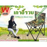 ราคา #เก้าอี้สนาม เก้าอี้รวบ เก้าอี้พับผ้าใบ เก้าอี้พับลายทหาร (2774813499)