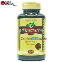 ราคา vitamate calcium plus (calcium+magnesium+zinc+vitamin D) 60 เม็ด (440924100)