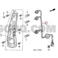 ราคา ยกเลิกการผลิต ชุดสายไฟ ชุดสายไฟไฟท้าย Honda CRV G2 ฮอนด้า CR-V G2 แท้เบิกศูนย์ (21977006653)