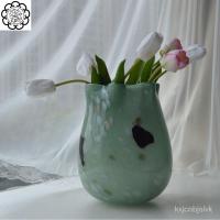 ราคา แจกันแก้วสไตล์จีนโบราณการจัดดอกไม้การออกแบบเฉพาะจุดสีดำศิลปะการตกแต่งบ้านสร้างสรรค์ CZCL (29905430484)