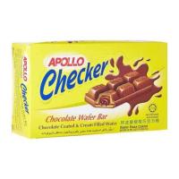 ราคา Apollo Checker Wafer Bar ~ Chocolate Coated & Cream Filled Wafer 18gx24 pkts (4954439846)