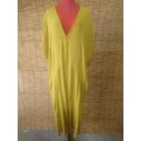 ราคา เสื้อคลุมยาวผ้าเรยอนสีเหลืองOZOC (4916154691)