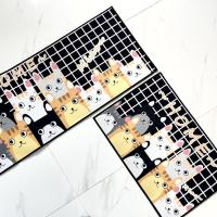 ราคา อุปกรณ์สำหรับจัดเก็บ✔✵✳พรมห้องครัว พรมเช็ดเท้า set 2 ชิ้น 40*60+40*120 (9884303443)