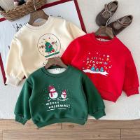 ราคา #ชุดคริสต์มาส# เด็กผู้หญิง 2025 เสื้อใหม่บวกกำมะหยี่Bottomingเสื้อฤดูหนาวเสื้อยืดเด็กคริสต์มาสสไตล์ (27443750372)