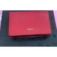 ราคา แท้ Card holder Furla สีแดง หนังแท้ (21487040207)