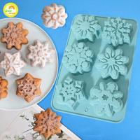 ราคา แม่พิมพ์หิมะ แม่พิมพ์ซิลิโคนอเนกประสงค์รูปดอกไม้ซิลิโคนแม่พิมพ์เครื่องมือพุดดิ้ง ฉ ออนดานท์ เกล็ดหิมะหิมะดอกไม้ช็อคโกแลตเค้ก, ของหวานและสบู่ฝ (51755756599)