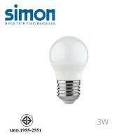 ราคา Simon หลอดไฟ LED 3W หลอดไฟแอลอีดี โคมไฟ LED Bulb 4000K กลางวัน (26155032146)