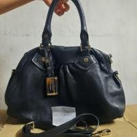 ราคา กระเป๋าหนังแท้ Marc Jacobs รุ่น Grained leather handle bag ของแท้ (6488707704)