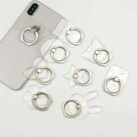 ราคา 1PC Universal Stent Mobile Phone Holder Stand Finger Ring For cute Cell Smart Phone Transparent holder for iphone XS MAX (26727349254)