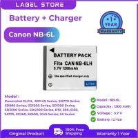 ราคา แบตกล้อง Canon NB-6L/NB-6LH สำหรับกล้อง Canon Power-shot Cameras SX520 HS SX530 SX600 SX610 SX700 SX710 (25255946674)