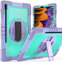 ราคา เคสสําหรับ Samsung Galaxy Tab S10 FE Plus, 360 หมุนเคสพร้อมสายคล้องมือ/สายคล้องไหล่สําหรับ Tab S11/S10 Lite/S10+/S9 FE+/S9+/S8+/S7 FE/S7+,Tab/A9+ Lite/A6A7 Lite (21792077673)