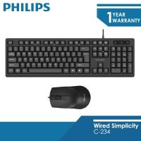 ราคา Philips SPT C234 คีย์บอร์ด เมาส์ keyboard and mouse (3720107129)