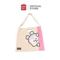 ราคา MINISO X BT21 Totebag / กระเป๋าสะพายแมงดา READY ORIGINAL NEW (25091061662)