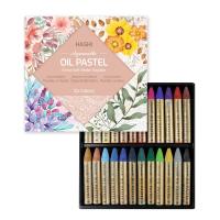 ราคา HASHI Non Toxic Soft Water Soluble Oil Pastels (24 สี) / ภาพวาดสีน้ำ / แครอนน้ำมัน / อุปกรณ์ศิลปะ / แครอนพาสเทล / อุปกรณ์ศิลปะ / ชอล์คพาสเทล / ชุดภาพวาด (17059877440)
