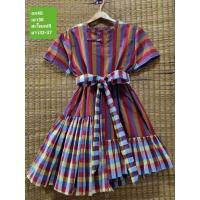 ราคา ชุดเดรสผ้าขาวม้า สีแดง (25108903000)