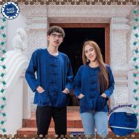 ราคา (จันทร์ดีหม้อห้อม) เสื้อหม้อห้อมคอกลมแขนยาว (2685256410)
