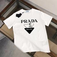 ราคา เสื้อยืดแขนสั้น PRADA สำหรับผู้ชายและผู้หญิกระบุแบบผ้าฝ้าย 100% ในสไตล์ญี่ปุ่น (52454968152)