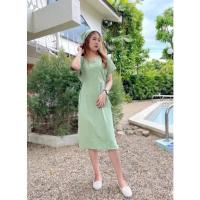 ราคา ชุดคอกลมผูกข้างผ้าฝ้าย ชุดผ้าฝ้าย ชุดฟรีไซต์ ผ้าฝ้าย ฟรีไซต์ ชุด (16783696701)