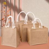 ราคา Moment กระเป๋าผ้ากระสอบ ผ้าลินินเทียม เพ้นท์มือ หลายขนาด สไตล์วินเทจ สําหรับผู้หญิง ช้อปปิ้ง (25905341723)