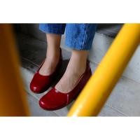 ราคา Criss Cross loafer รองเท้าคัทชูหนังวัวแท้ - Cherry (1338992379)