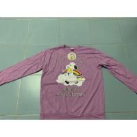 ราคา มือ 1 เสื้อยืดแขนยาวสีม่วง สกรีนลายสนุปปี้ขี่ยูนิคอร์น (4634899857)