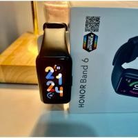 ราคา สมาร์ทวอทช์ (นาฬิกาอัจฉริยะ Smartwatch) wristband ยี่่ห้อ Honor รุ่น band 6 สีดำ **มือสอง** ของแท้ (24875263992)