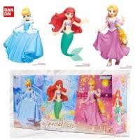 ราคา (มีของพร้อมส่ง) Model Disney Prunelle Doll Cinderella Ariel Rapunzel Special Set Banbai โมเดลเจ้าหญิงดิสนี่ย์ (8174299039)