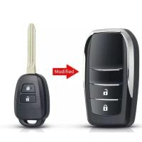 ราคา กรอบกุญแจพับ โตโยต้า Toyota Yaris ,Vios ,Commuter แบบ 2ปุ่มตั้ง เฉพาะปี 13-23 รุ่นใหม่ล่าสุด (4857890617)