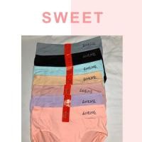 ราคา กางเกงชั้นในผ้าสแปนเด็กซ์ ขอบผ้านิ่มใส่สบาย เอว29-32” LOve me (7026068805)