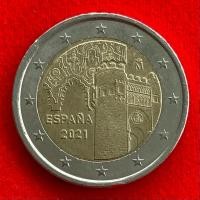 ราคา เหรียญยูโร สเปน Spain 2 euro ปี 2021 2€ เหรียญที่ระลึก Historic city of Toledo (28702141917)