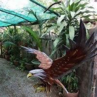 ราคา โมบายนกอินทรี นกอินทรี นกเหยี่ยวไล่นกพิราบ ไล่นกกกระจอก ไล่นกเล็กๆ งานปั้นมือขนาด 40 นิ้ว - สีน้ำตาล (14290710686)