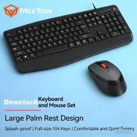 ราคา Meetion DirectorA เมาส์คีย์บอร์ดไร้สายบางเฉียบ Combo 104 คีย์ 2.4G BT ปรับ DPI ได้ (48350100499)