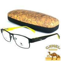 ราคา CAMEL แว่นตา รุ่น CA-12742 สีดำตัดเหลือง กรอบเต็ม ขาสปริง วัสดุ สแตนเลส สตีล (สำหรับตัดเลนส์) กรอบแว่นตา Eyeglasses (2284805761)