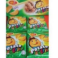 ราคา แครกเกอร์มันฝรั่งแผ่นบาง win2 โปเตโต้คริป ขนมนำเข้าจากมาเลเซีย (8284999056)