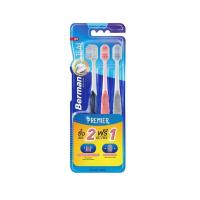 ราคา เบอร์แมน แปรงสีฟัน พรีเมียร์ 154 เอ็กซ์ตร้าซอฟท์ แพ็ค 3 คละสี ขนแปรงนุ่มมาก (51955414749)