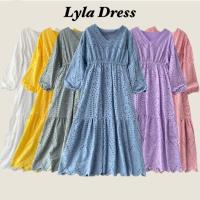 ราคา Lyla Dress แฟชั่นมุสลิมชุดสตรีแขนยาวลูกไม้ Maxi Dress สไตล์เกาหลี (56704597255)