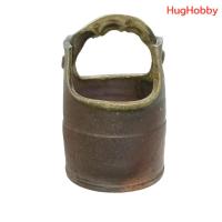 ราคา [มือ2] แจกัน รูปทรงถัง เครื่องปั้นดินเผา 4" งานเก่าจากญี่ปุ่น (29506464645)