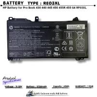 ราคา ( ส่งฟรี )HP แบตเตอรี่ RE03XL ของแท้100% รองรับ สำหรับ ProBook 430 440 445 450 455R 455 G6 RF03XL HP Battery Notebook (40154251762)