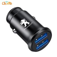 ราคา GTIOATO หัวชาร์จในรถ 2พอร์ต USB หัวชาร์จเร็ว ที่ชาร์จแบตในรถยนต์ 12-24V สำหรับ Peugeot 406 3008 2008 405 5008 306 206 408 (21582110938)