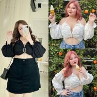 ราคา /AP/ เสื้อสาวอวบ สาย ฝ เสื้อผ้าไซส์ใหญ่ สาว อ้วน พลัสไซส์ plussize (26802953880)