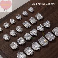 ราคา HANHAI คริสตัลโปร่งใสตะไบเล็บ Luxury Square Pigeon ไข่เล็บ Rhinestones อัญมณี Sparkle แก้วเล็บหิน Diy Charms TH (26537516638)